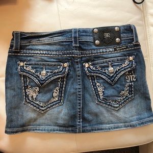 Denim miss me skirt